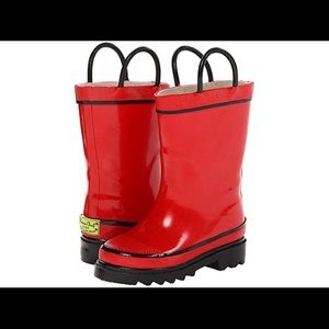 Kids Red Rainboots